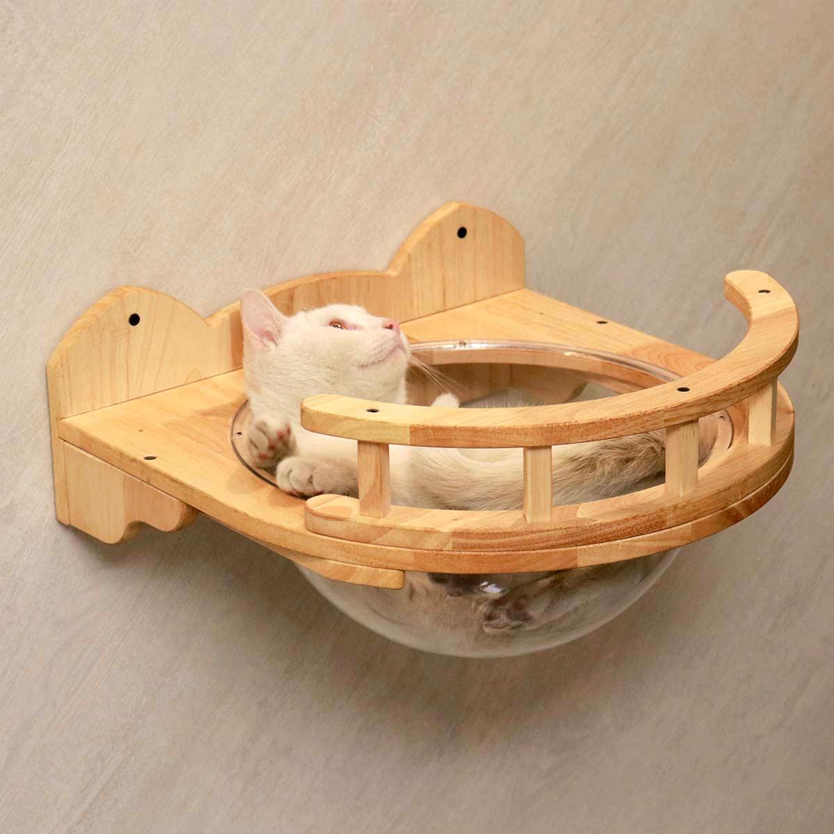 PETOMG Cat Ahven, Cat Space -kapseli, kissansänkyjen huonekalut, Cat Seinäkiinnitys | Kumipuu