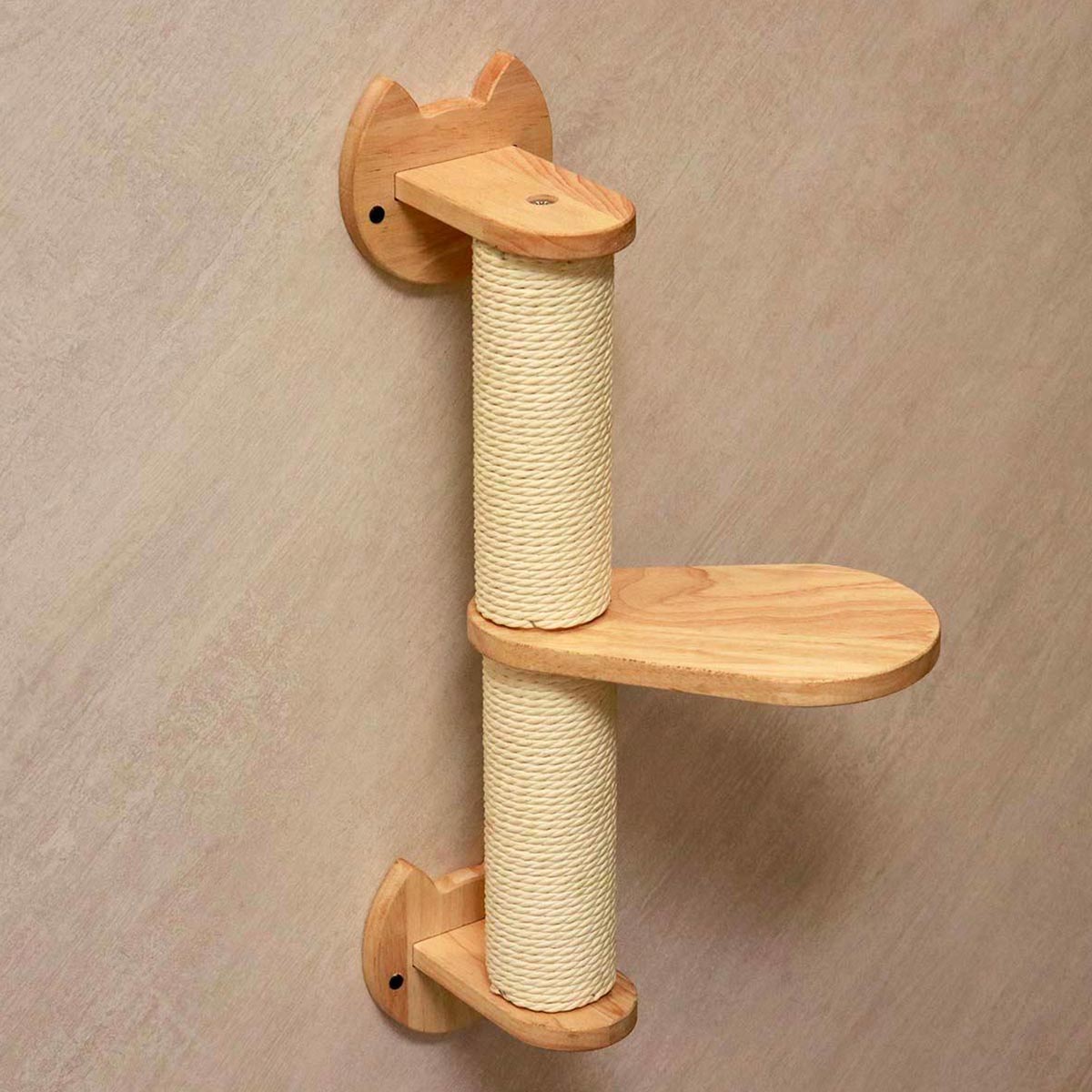 Percha para gatos montada en la pared, muebles de pared para gatos (juego de esquina)