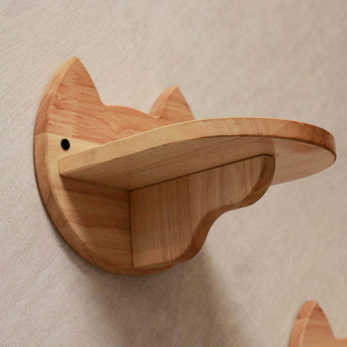 PETOMG Escalones de pared para gatos, estante para gatos, escalera para gatos, paseos para gatos (2 piezas) | Madera de caucho