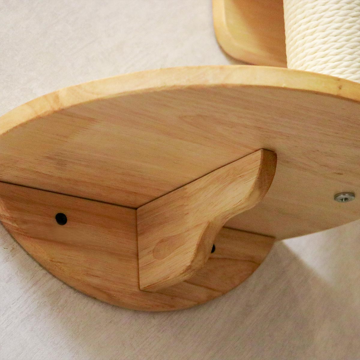 PETOMG Percha Grande para Gatos, Cama Grande de Pared para Gatos, Nave Espacial para Gatos | Madera de caucho