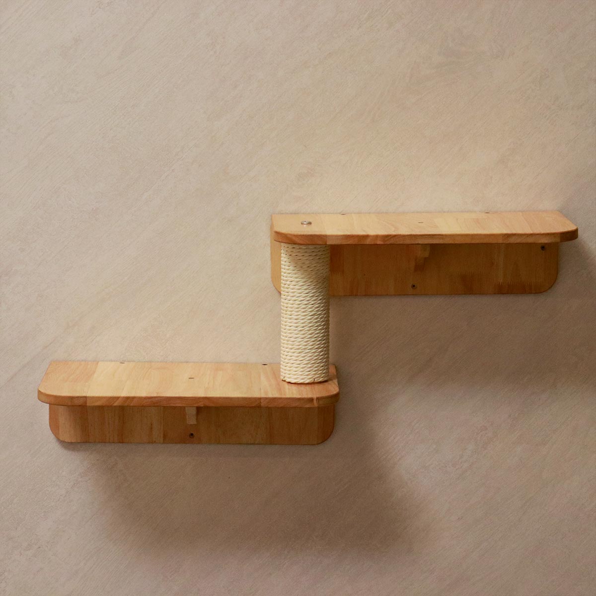 PETOMG Escalones de pared para gatos, escalera para gatos, paseos para gatos, escaladores para paredes | Madera de caucho