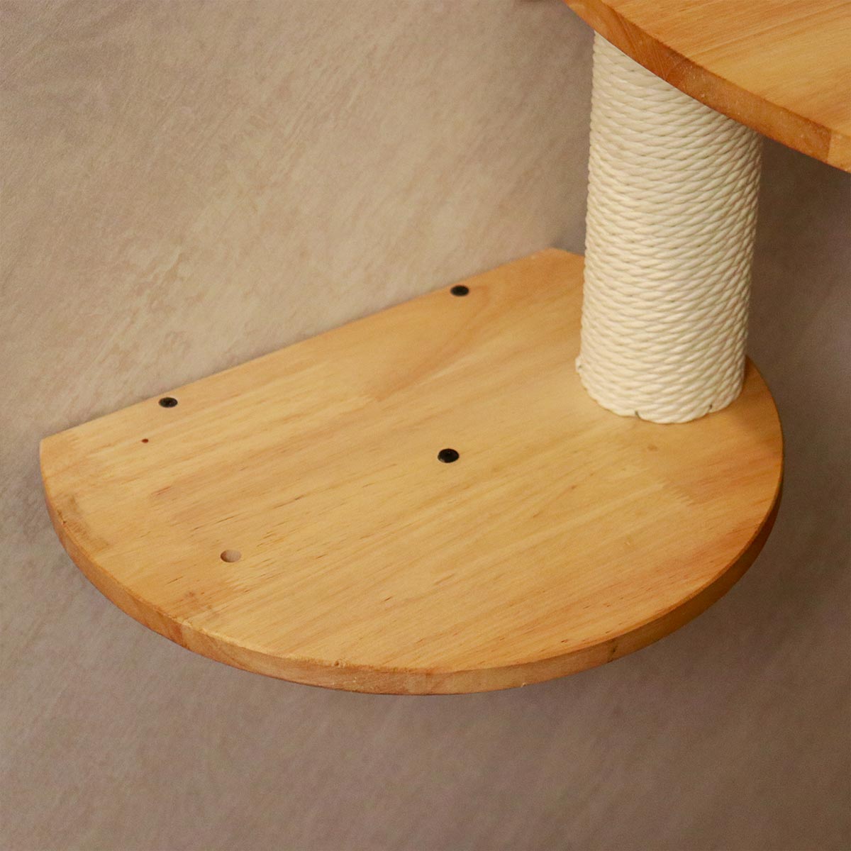 PETOMG Percha Grande para Gatos, Cama Grande de Pared para Gatos, Nave Espacial para Gatos | Madera de caucho
