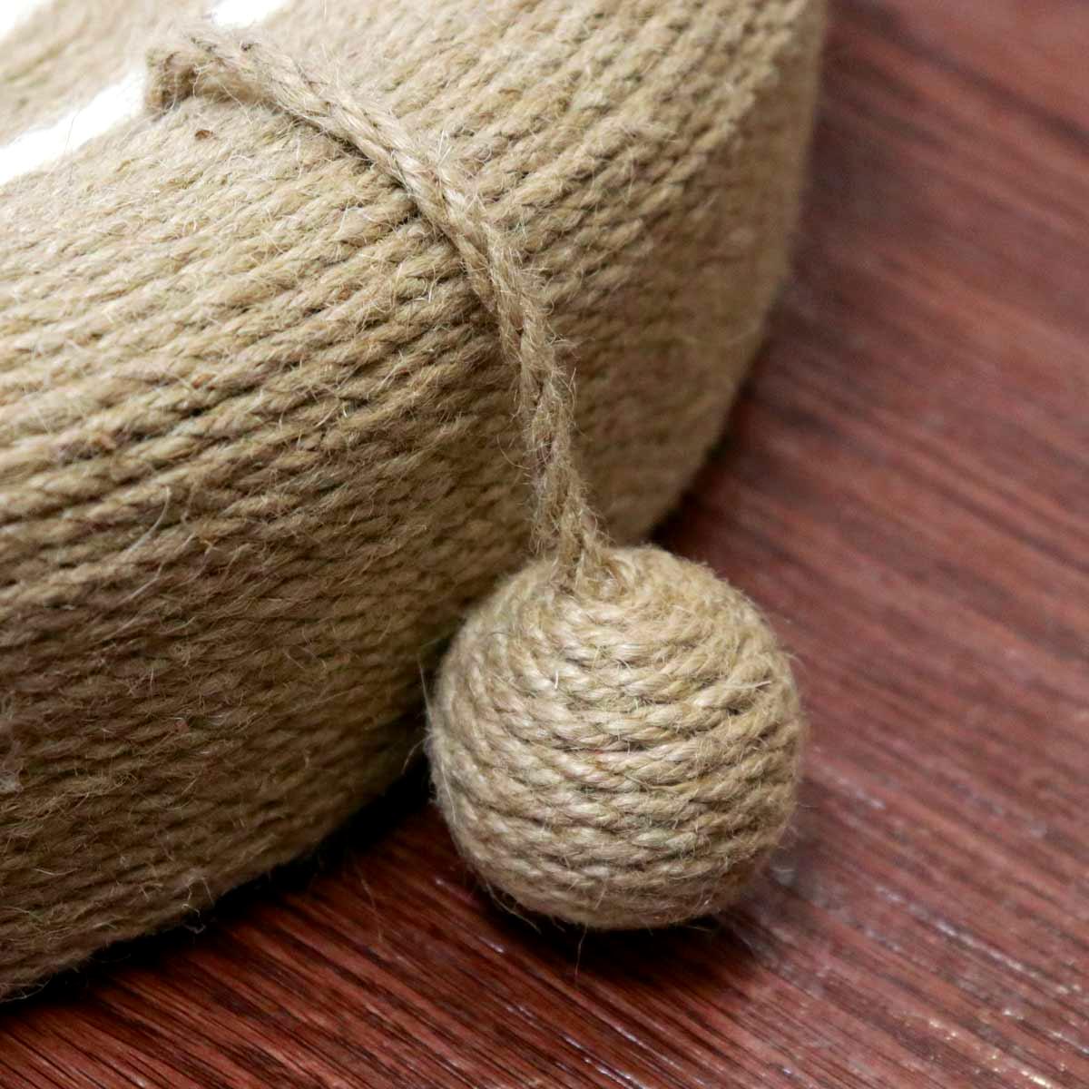Sisal Cat Bed & Scratcher in One | Round Cat Nest with Natural Sisal Surface | Multi-Functional Cat Lounger