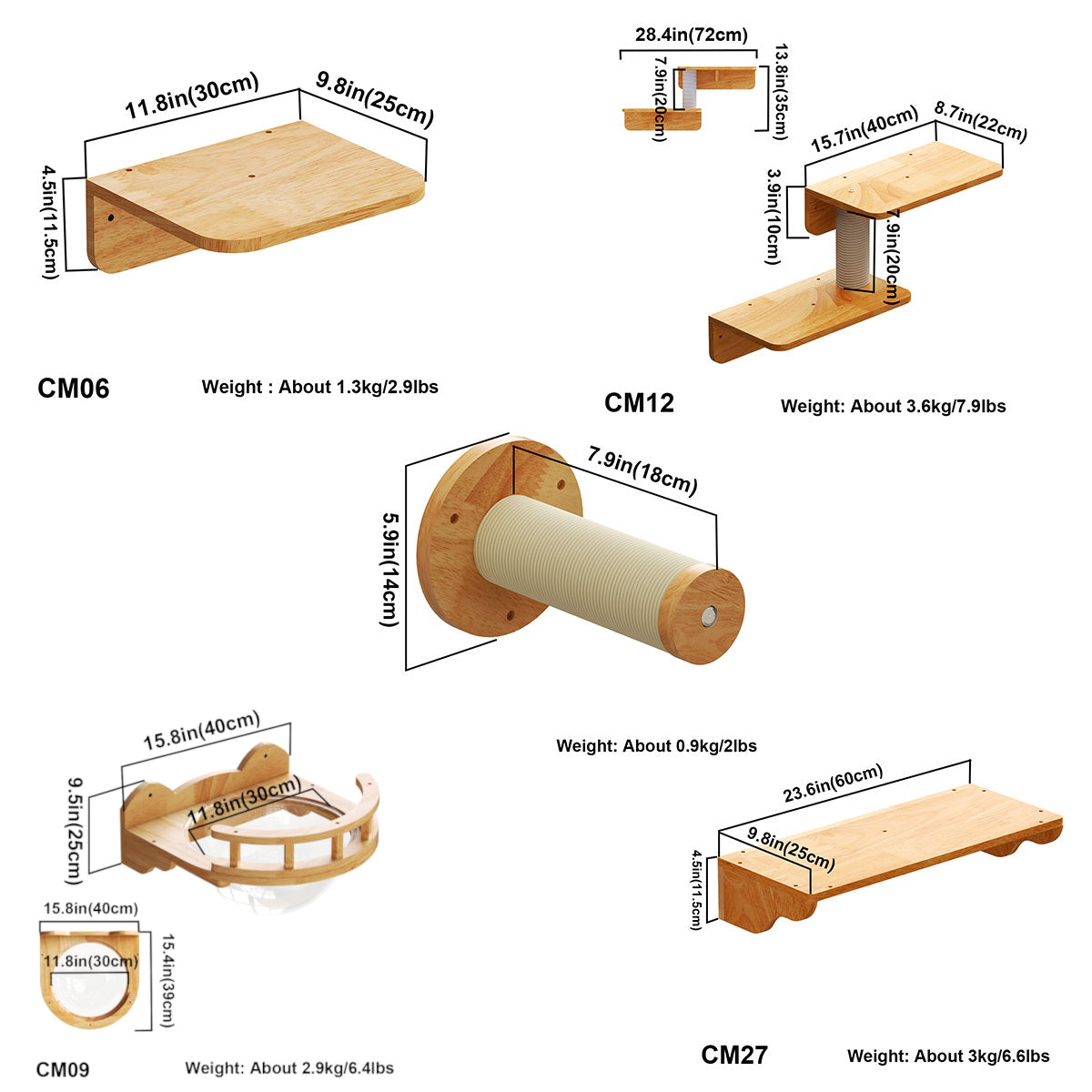 Percha para gatos, cápsula espacial para gatos montada en la pared (esquina)