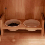 Rubberwood Cat House, Cat Condo, Side Cabinet 25.6''*18.9''*24.8''