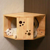 Wall Mounted Cat Perch, Cat Wall Furniture (Corner Set)