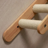 PETOMG Escalones de pared para gatos, escalera para gatos, escaladores para paredes | Madera de caucho