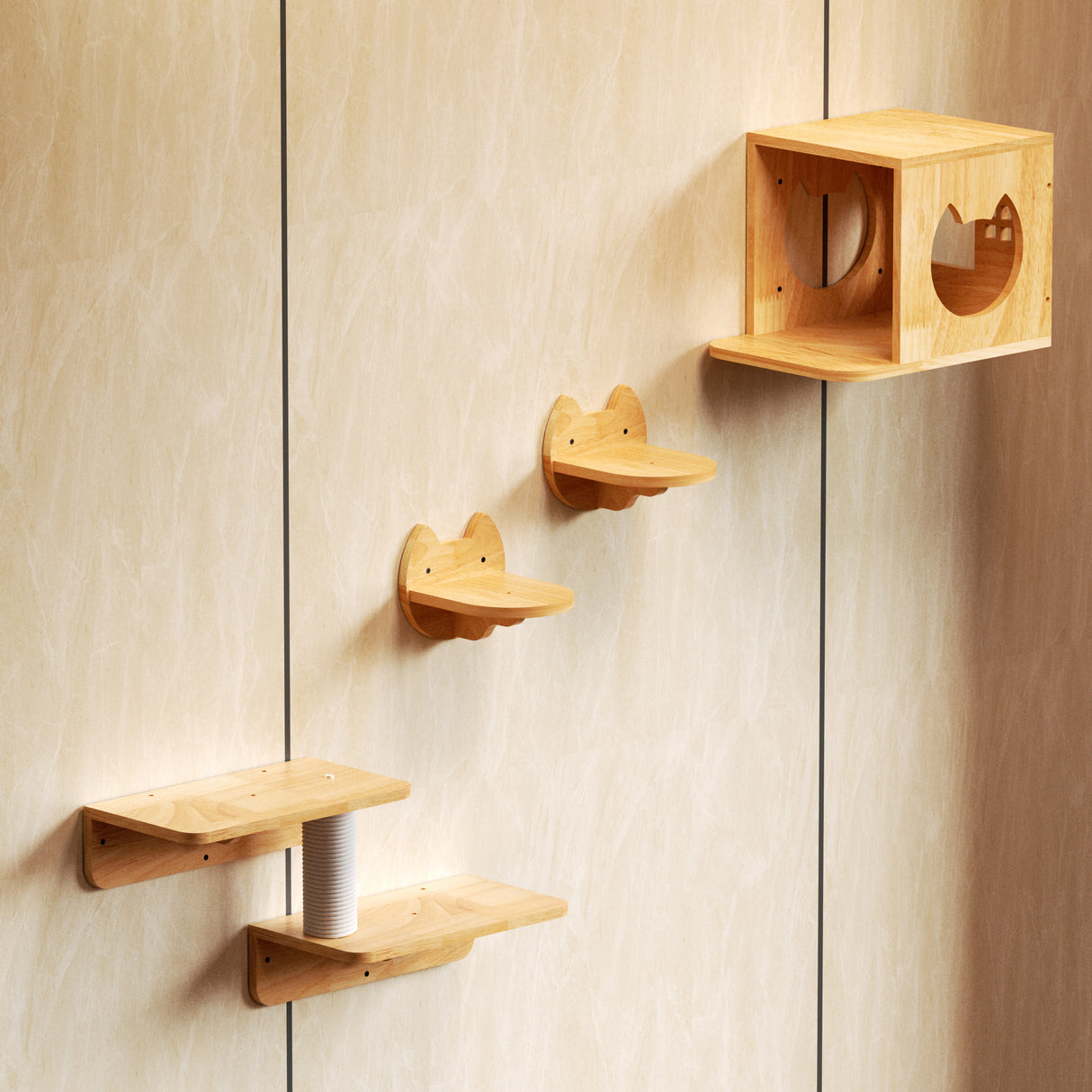 Cat Perch (Shleves) for Wall