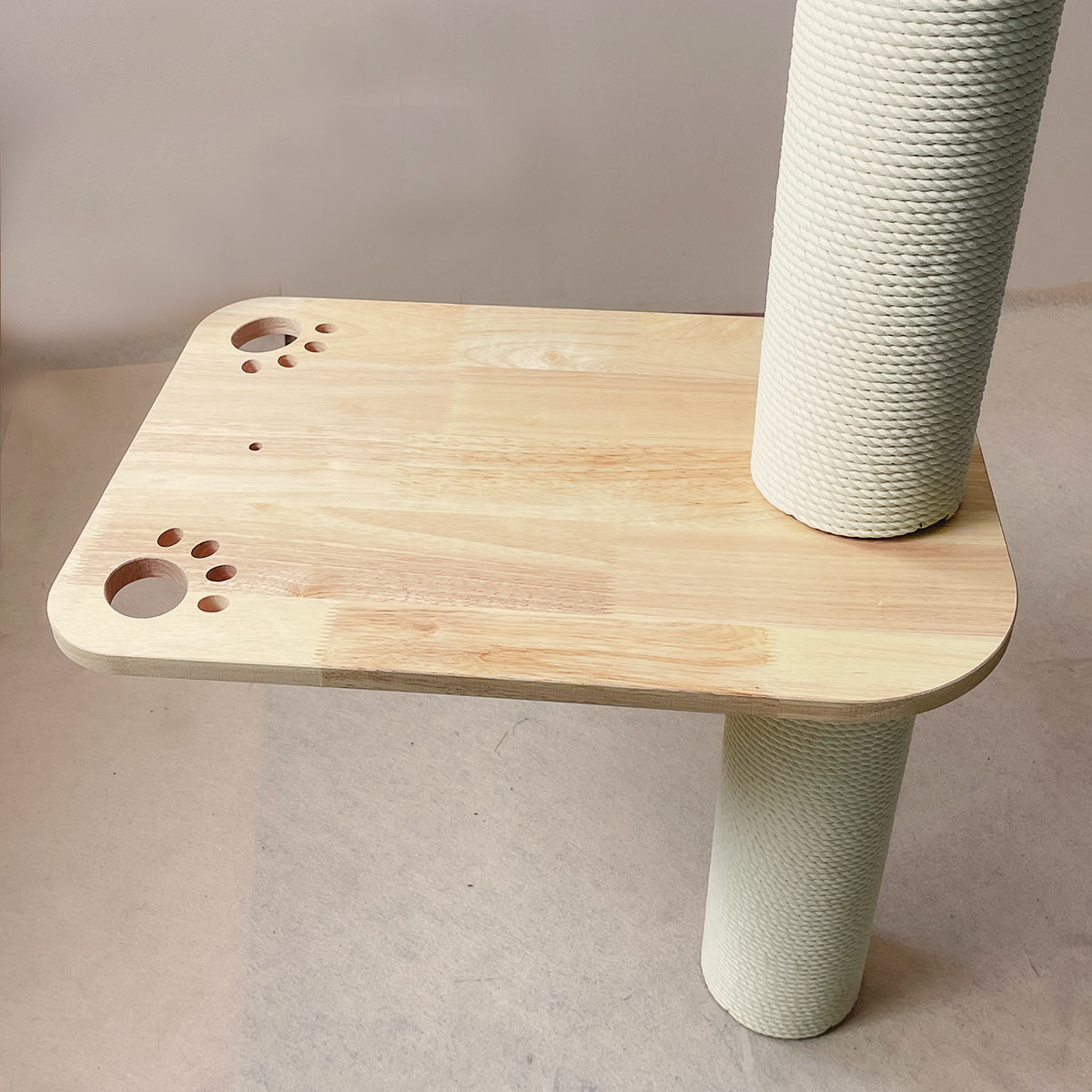 PETOMG Floor to Ceiling Cat Tower Accessories | Cat Steps | Rubberwood