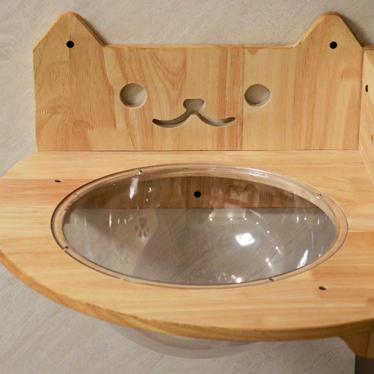 PETOMG Percha para gatos, estante para gatos, muebles para gatos montados en la pared, nave espacial para gatos | Madera de caucho