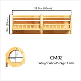 Modular Wall Cat Tunnel | Open Cat Shelf | Rubberwood Cat Wall Furniture