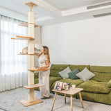 Square-Post Floor-to-Ceiling Cat Tree
