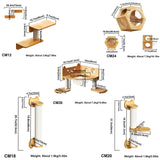 Modular Wall-Mounted Cat Furniture | Hexagonal Cat House & Climbing System | Space-Saving Design