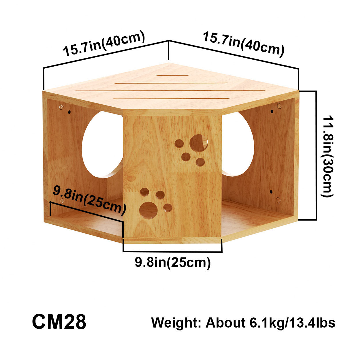 Large Corner Cat Wall House,CM28