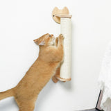 PETOMG Estantes para gatos de madera de caucho, estantes para gatos DIY | Juego de pared para gatos