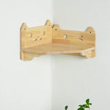 PETOMG Cat Perch, Cat Wall Shelf, Wall Mounted Cat Shelf | Rubberwood