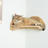 PETOMG Cat Perch, Cat Wall Shelf, Cat Furniture for Wall | Rubberwood