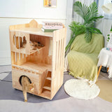 PETOMG Cat House, Cat Condo, Cat Huonekalut, Kissateline| Kumipuu 1,06 m