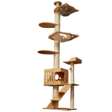 Floor to Ceiling Cat Tree - Adjustable Hammock Chic