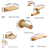 Percha para gatos, cápsula espacial para gatos montada en la pared (esquina)