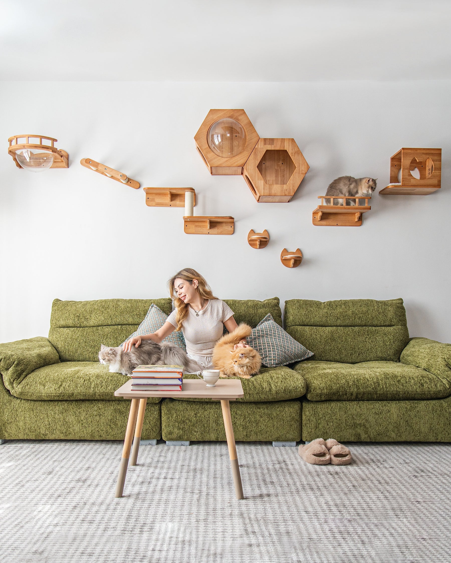 Personalized cat wall design