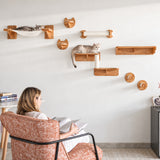 Percha para gatos, cápsula espacial para gatos montada en la pared (esquina)