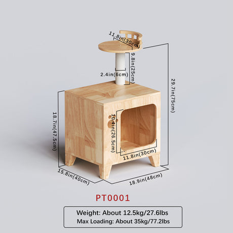 Cat House, Cat Condo, Stylish Cat Bed 18.9''*15.7''*29.5''