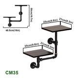 Dual-Level Industrial Cat Climbing Shelves