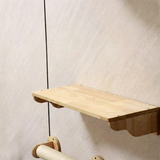 Hexagonal Wall-Mounted Cat Furniture Set | Stylish Modular Design | Sturdy Sisal Scratching Post | Ideal for Multi-Cat Homes