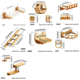 Percha para gatos, cápsula espacial para gatos montada en la pared (esquina)
