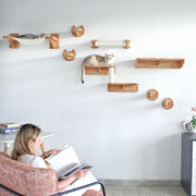 Percha para gatos, cápsula espacial para gatos montada en la pared (esquina)