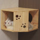 PETOMG Wall Mounted Cat House, Cat Shelf, Cat Perch| Rubberwood