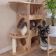 PETOMG Modern Cat Tree, Cat Huonekalut, Cat House| Kumipuu