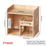 Rubberwood Cat House, Cat Condo, Side Cabinet 25.6''*18.9''*24.8''